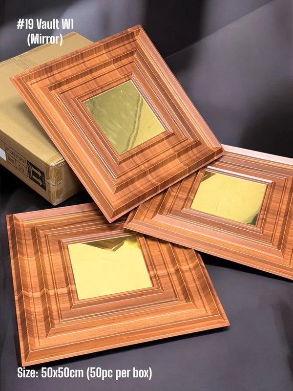 planetarium Vault 3D PVC Panel (Mirror)  6 colors option - (Size   50*50cm) pack of 10.