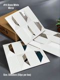 Planetarrium Hub 14 Stone - 3D PVC Panel Stone (Mirror)-(Size 50,50cm) - Wallpaper - White Mirror