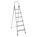 Planetarrium Hub Dura Heavy Duty Foldable Ladder for Home with Anti Skid Shoes and Knee Support (6 Step)