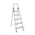 Planetarrium Hub Dura Heavy Duty Foldable Ladder for Home with Anti Skid Shoes and Knee Support (5 Step)