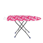 Planetarium Hub Premium Wooden Ironing Board/Table with Iron Holder, Foldable & Adjustable - Height Adjustable - 18 Inches (Printed)