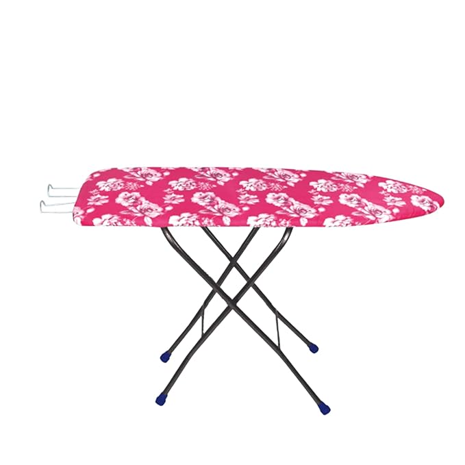 Planetarium Hub Premium Wooden Ironing Board/Table with Iron Holder, Foldable & Adjustable - Height Adjustable - 18 Inches (Printed)