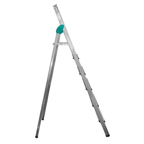 Planetarrium Hub Dura Heavy Duty Foldable Ladder for Home with Anti Skid Shoes and Knee Support (6 Step)