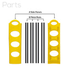 Premium 4 Shelf Plastic and Steel Shoe/Chappal/Book/Clothes Rack/Stand/for Home -ultra