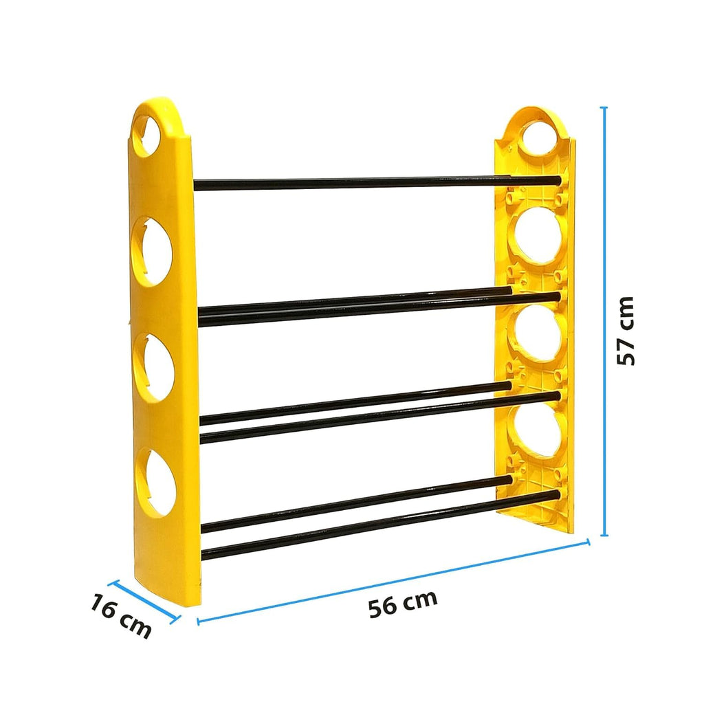 Planetarrium Premium 6 Shelf Plastic and Steel Shoe/Chappal/Book/Clothes Rack/Stand/for Home