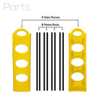 Planetarrium Premium 6 Shelf Plastic and Steel Shoe/Chappal/Book/Clothes Rack/Stand/for Home