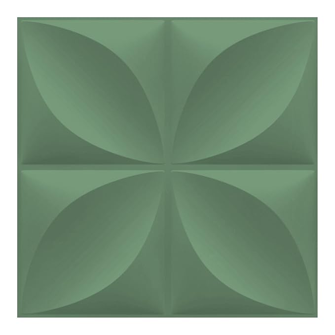 Planetarrium  Decor Wall Panels for Bedroom - USA Certified SGS Approved Butterfly Design Olive Green Color 19.7" x 19.7" (Pack of 18) - Covers 48.51 Sq. Ft.