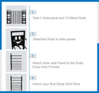 Premium 4 Shelf Plastic and Steel Shoe/Chappal/Book/Clothes Rack/Stand/for Home -ultra