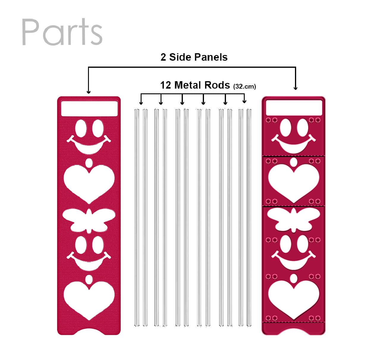 Planetarrium Premium 6 Shelf Plastic and Steel Shoe/Chappal/Book/Clothes Rack/Stand/for Home