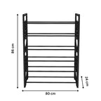 Premium 4 Shelf Plastic and Steel Shoe/Chappal/Book/Clothes Rack/Stand/for Home -ultra