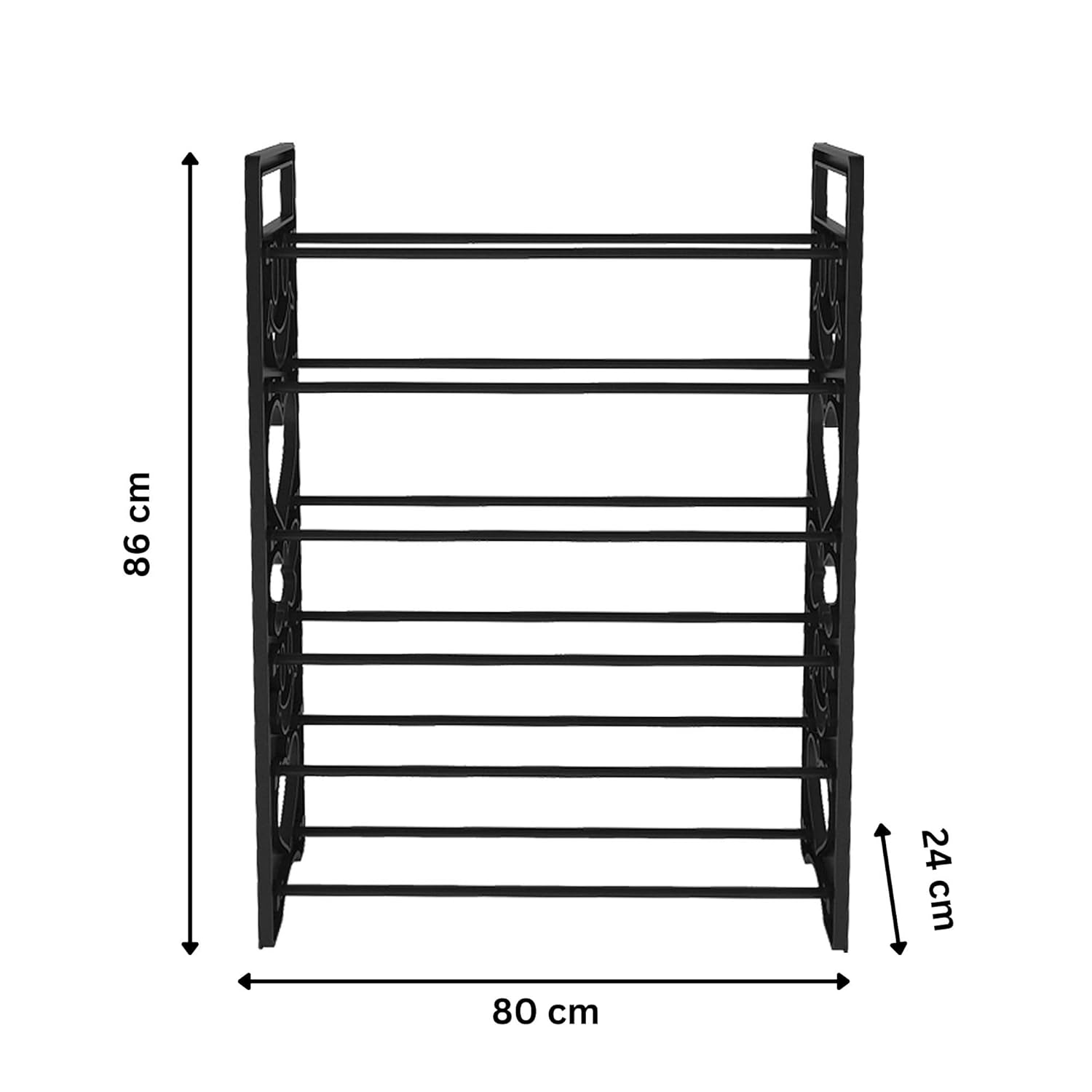 Premium 4 Shelf Plastic and Steel Shoe/Chappal/Book/Clothes Rack/Stand/for Home -ultra
