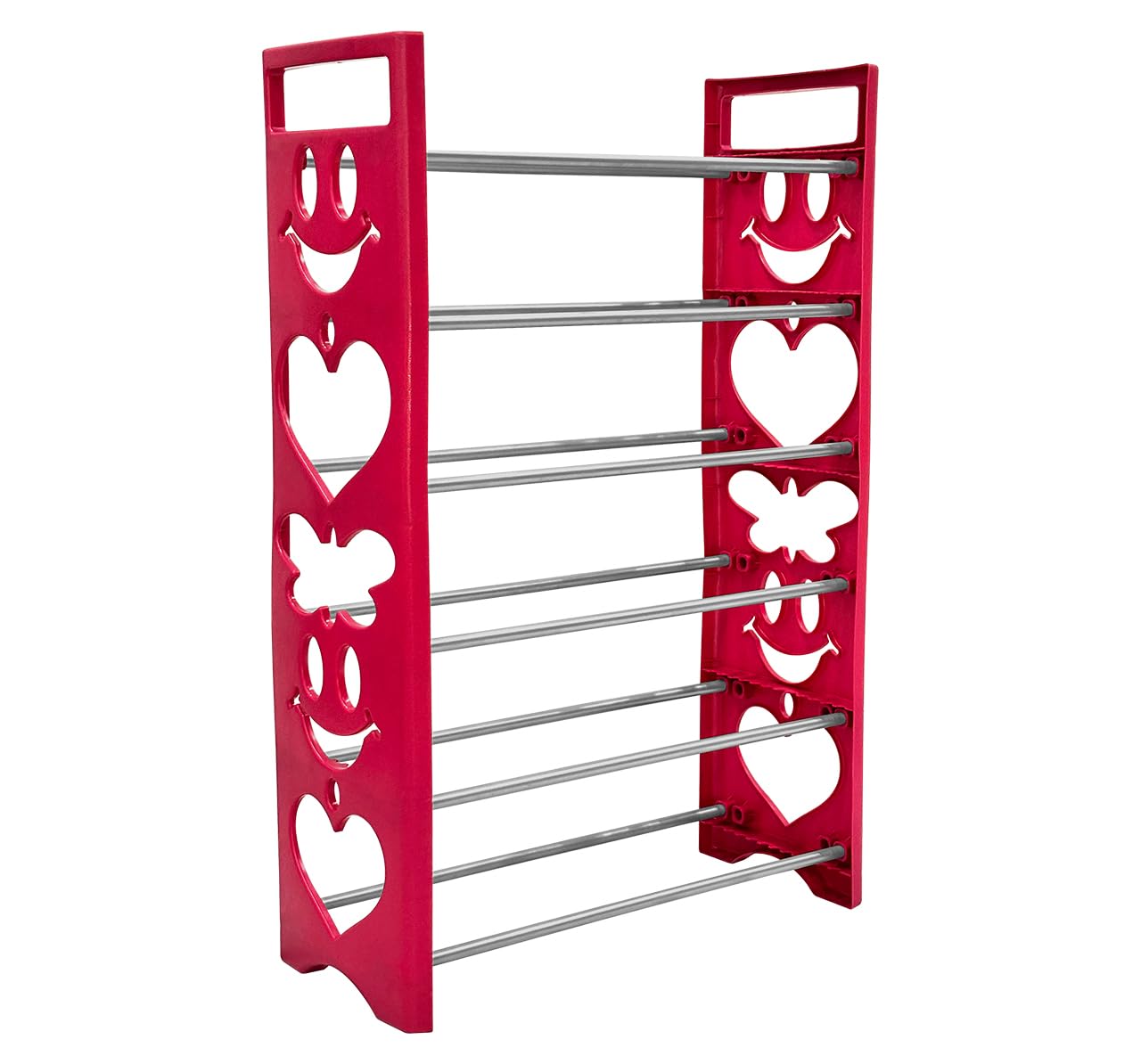 6 Shelves - 32 Inch - 24 Pairs - 2 RodsPink