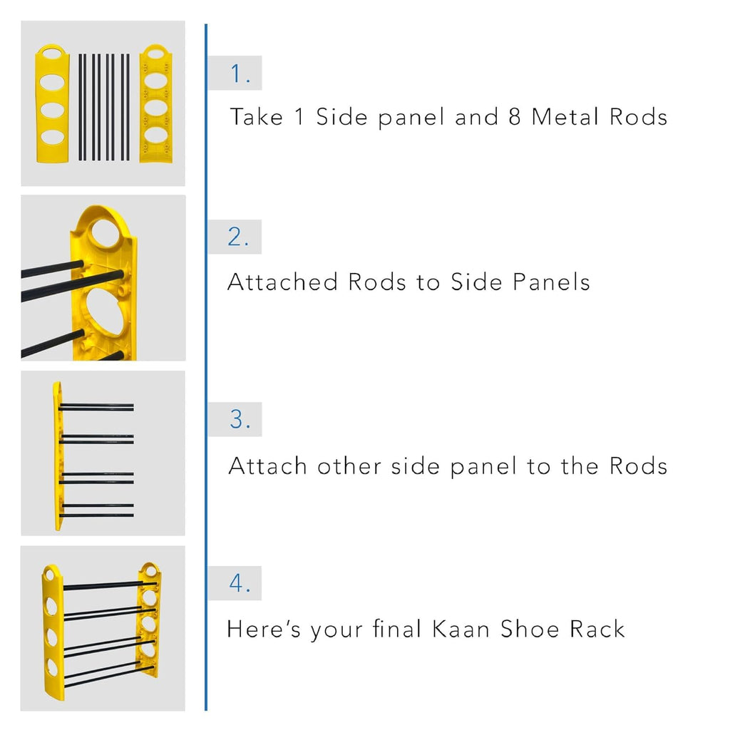 Planetarrium Premium 6 Shelf Plastic and Steel Shoe/Chappal/Book/Clothes Rack/Stand/for Home