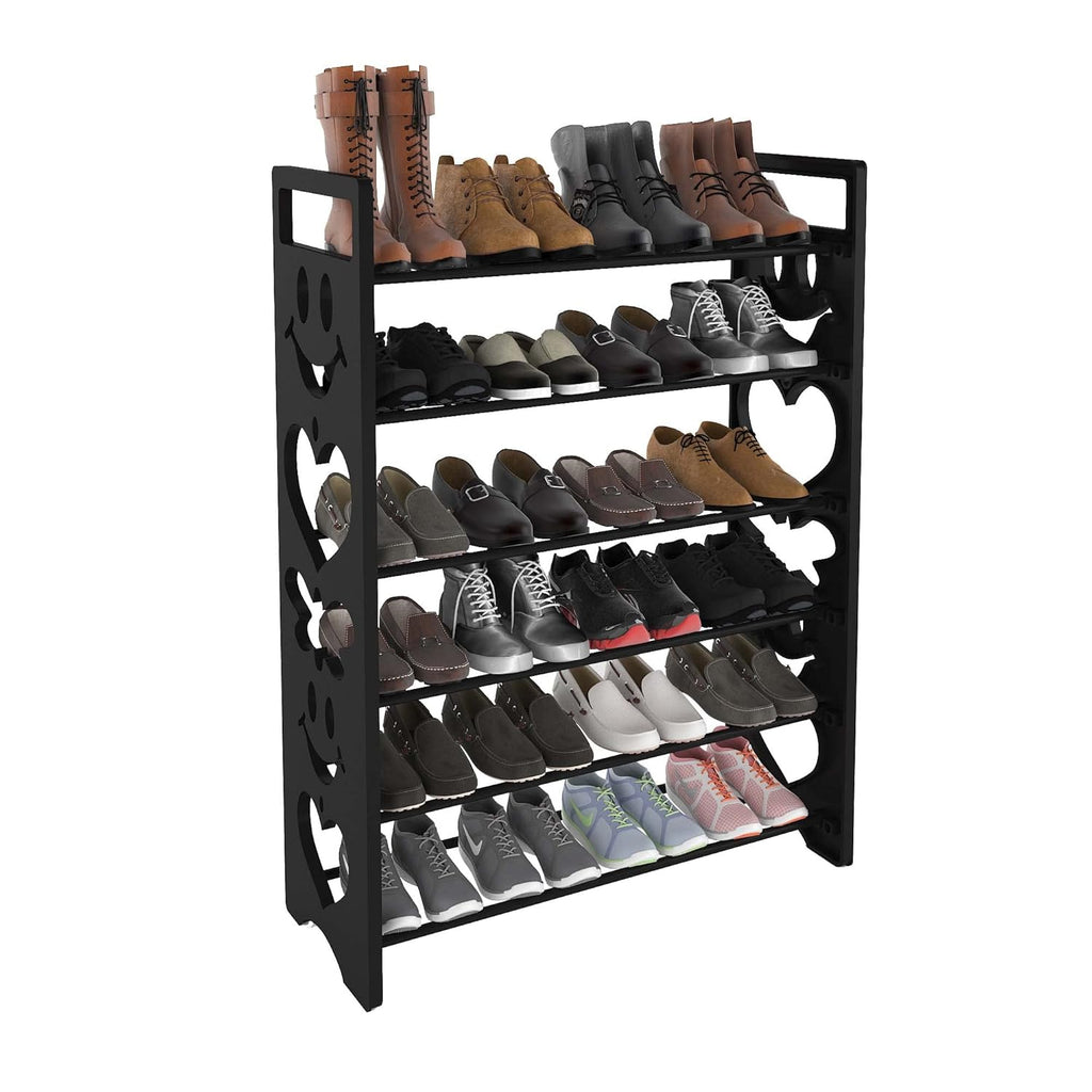 Delta Premium 6 Shelf Plastic and Steel Shoe/Chappal/Book/Clothes Rack/Stand/for Home