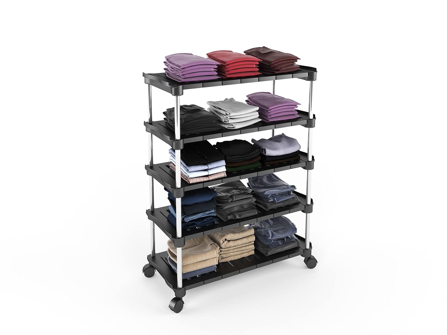 Planetarrium  Stackable and Durable, Easy to Assemble, Space Saving Wardrobe Organizer Shoe Rack/Book stand (5 Shelf)