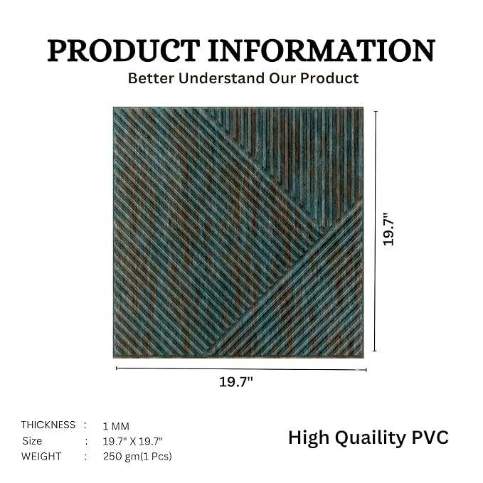 Planetarrium Decor 3D Self Adhesive Wall Panel Rustic Wood TP 106 Design Pack of 18 Covers 48.51 Sq. Ft.TP106