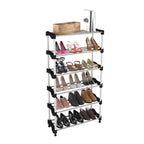 Planetarrium  Steel Cady Shoe Rack For Home|Easy To Assemble,Space Saving,Stackable(6 Shelf,A-Cady-Black)