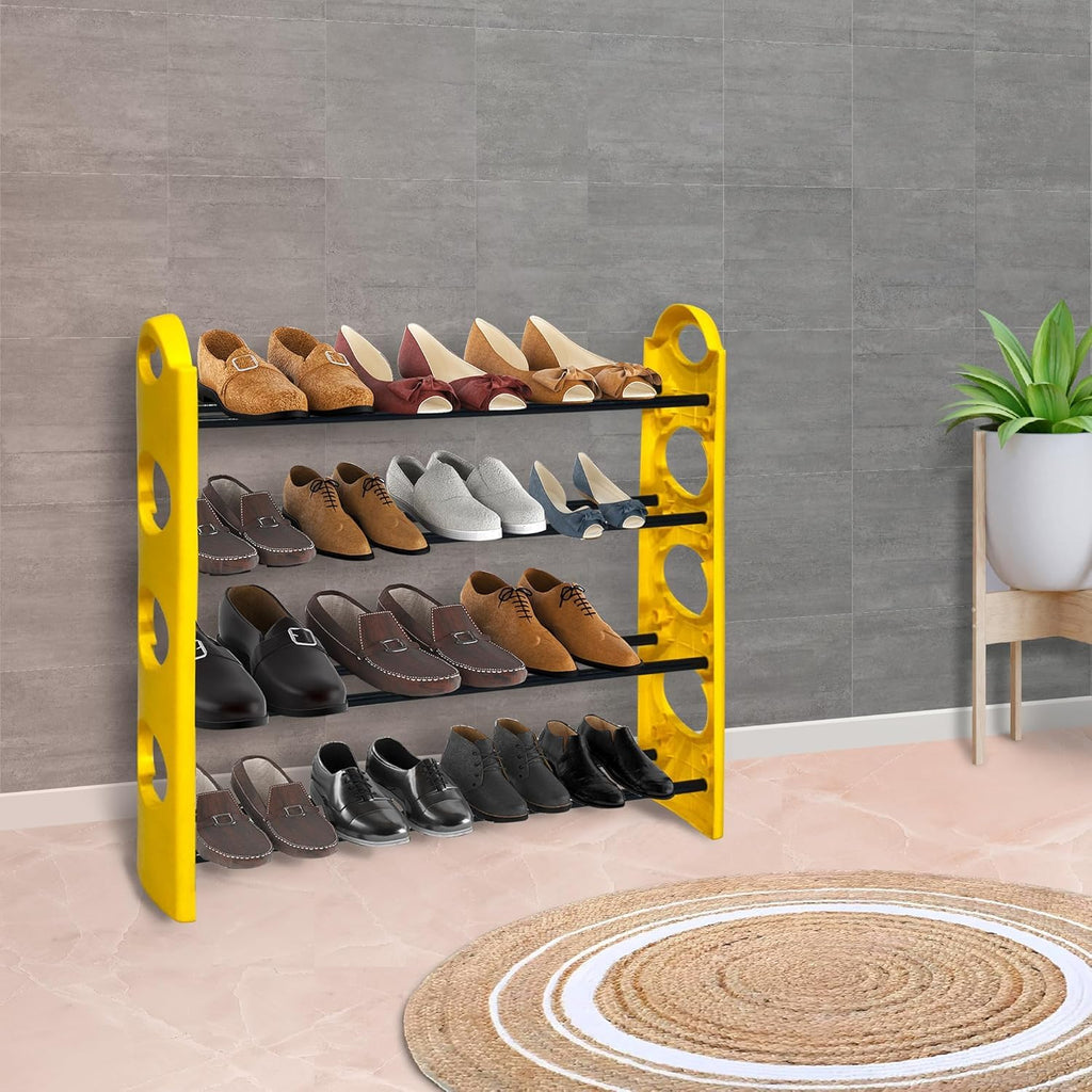 Planetarrium Premium 6 Shelf Plastic and Steel Shoe/Chappal/Book/Clothes Rack/Stand/for Home