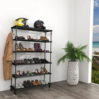 Planetarrium Hub Sturdy Premium Multipurpose Steel Shoe/chappal/Book/Clothes Rack/Stand/For Home (6 Shelves)