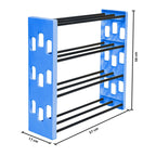 Planetarrium Premium 6 Shelf Plastic and Steel Shoe/Chappal/Book/Clothes Rack/Stand/for Home