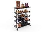 Super Smart Stackable and Durable, Easy to Assemble, Space Saving Wardrobe Organizer Shoe Rack/Book stand (5 Shelf)