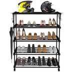 Planetarrium Hub Sturdy Premium Multipurpose Steel Shoe/chappal/Book/Clothes Rack/Stand/For Home (5 Shelves)