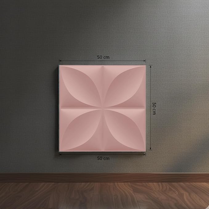 Planetarrium Wall Panels for Bedroom - USA Certified SGS Approved Butterfly Design Blush Pink Color 19.7" x 19.7" (Pack of 12) - Covers 32.34 Sq. Ft.