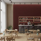 Planetarrium Hub 3D Wall Panel - USA Certified SGS Approved PVC Dune Design Ruby Rose Color 19.7" x 19.7" (Pack of 40) - Covers 107.80 Sq. Ft.