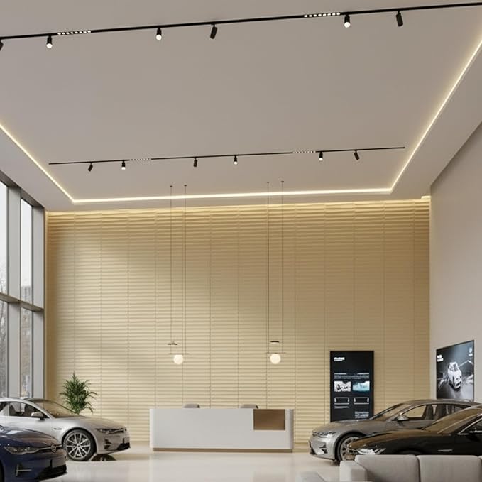 Planetarrium Decor 3D Wall Panel - USA Certified SGS Approved PVC Dune Design, White Tail Color 19.7" x 19.7" (Pack of 18) - Covers 48.51 Sq. Ft.