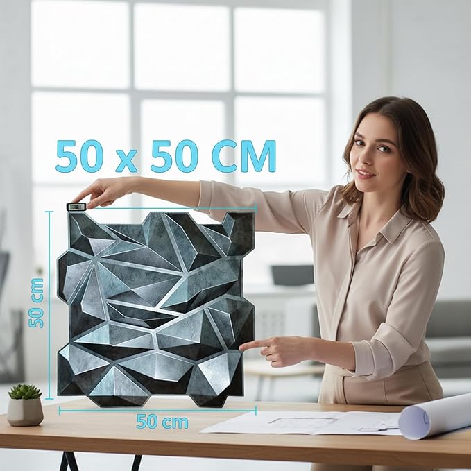 planetarium Decor 3D PVC Wall Panels - Hexagon Design, Bronze Rust Color 19.7" x 19.7" (Pack of 18) - Covers 48.42 Sq. Ft.