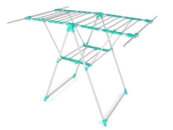 MaxSpace Deluxe 29m Foldable Clothes Drying Rack with Hooks