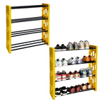 Premium 4 Shelf Plastic and Steel Shoe/Chappal/Book/Clothes Rack/Stand/for Home -ultra