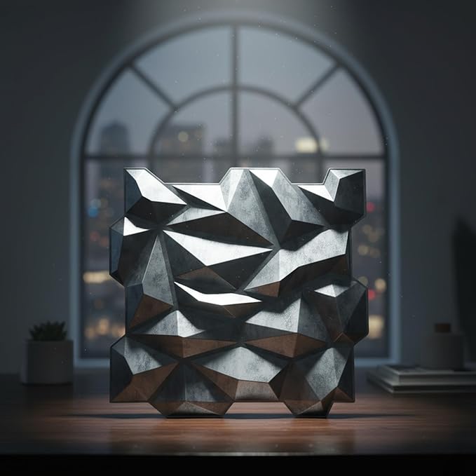 planetarium Decor 3D PVC Wall Panels - Hexagon Design, Bronze Rust Color 19.7" x 19.7" (Pack of 18) - Covers 48.42 Sq. Ft.