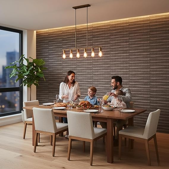 Planetarrium Hub PVC Panel for Wall - USA Certified SGS Approved Dune Design Magnum Brown Color 19.7" x 19.7" - Covers 107.80 Sq. Ft.