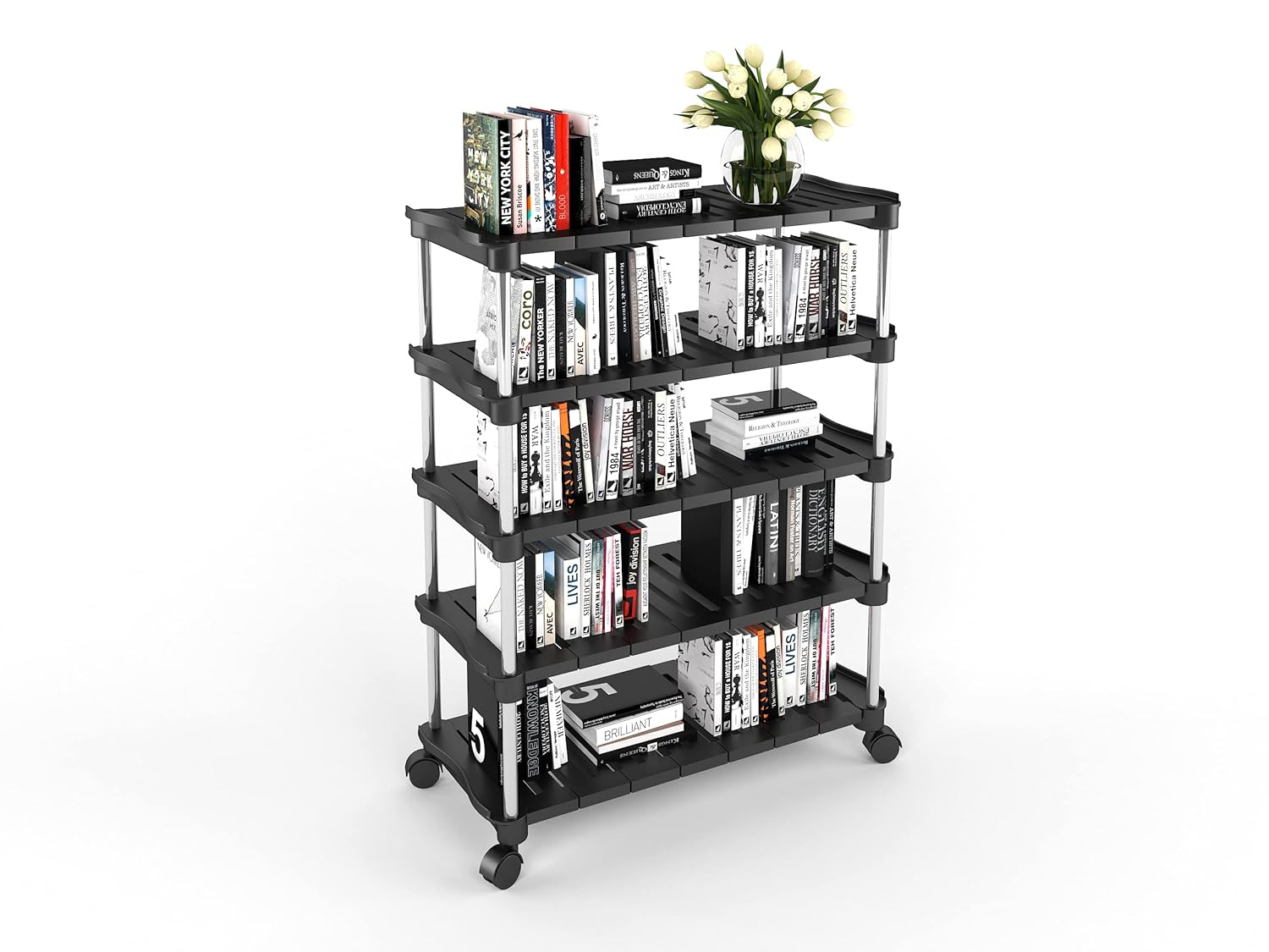 Planetarrium  Stackable and Durable, Easy to Assemble, Space Saving Wardrobe Organizer Shoe Rack/Book stand (5 Shelf)