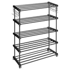 Planetarrium Hub Sturdy Premium Multipurpose Steel Shoe/chappal/Book/Clothes Rack/Stand/For Home (5 Shelves)
