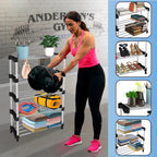 Planetarrium Alloy Steel Cady Shoe Rack For Home|Easy To Assemble,Space Saving,Stackable(5 Shelf,A-Cady-Black)