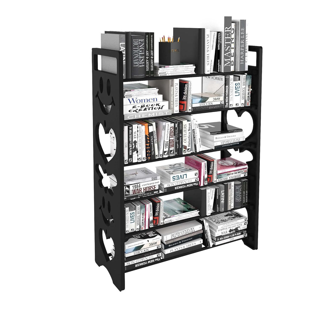 Planetarrium Premium 6 Shelf Plastic and Steel Shoe/Chappal/Book/Clothes Rack/Stand/for Home