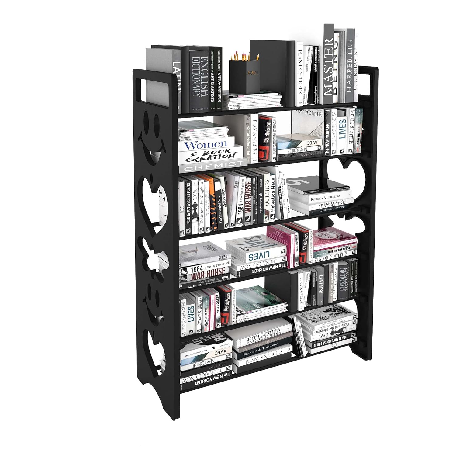 Planetarrium Premium 6 Shelf Plastic and Steel Shoe/Chappal/Book/Clothes Rack/Stand/for Home