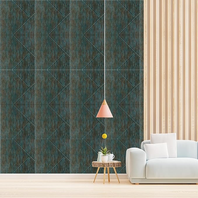 Planetarrium Decor 3D Self Adhesive Wall Panel Rustic Wood TP 106 Design Pack of 18 Covers 48.51 Sq. Ft.TP106