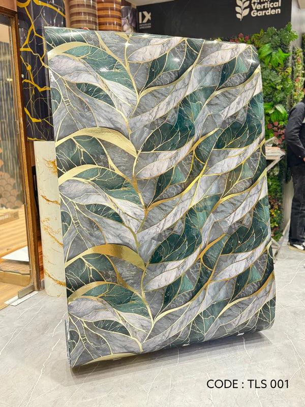 planetarium Gold Foil UV Marble Sheets (size   10   x   4   Feet)   TLS001 pack of 12.