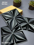 Petal Designed 3D PVC Wall   Panel -   (Size   50*50cm) pack of 10.
