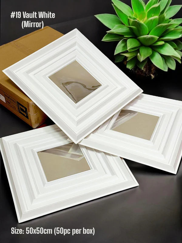 planetarium Vault 3D PVC Panel (Mirror)  6 colors option - (Size   50*50cm) pack of 10.