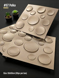 Bronze Polka Dot 3D Wall Panel - Matte Satin Finish