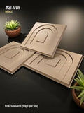 planetarium Arch 3D PVC Panel (Without   Mirror)   (Size   50*50cm) bronze pack of 10.