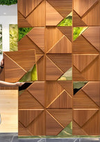 planetarium 3D PVC Brown Panel   (Mirror)  (Size   50*50cm)   (1 piece covers approx 2.5sqft)